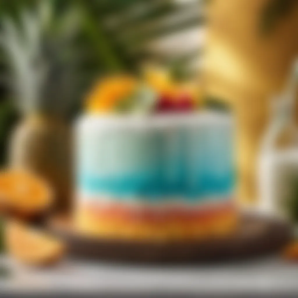 Exotic Tropical Ice Box Cake