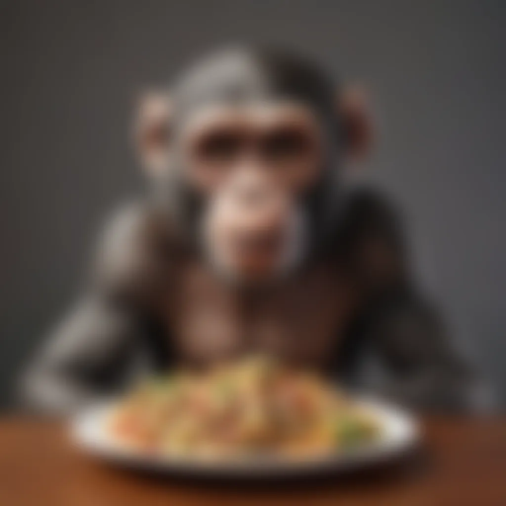 Artistic visualization of the wire monkey experiment reflecting behavioral psychology