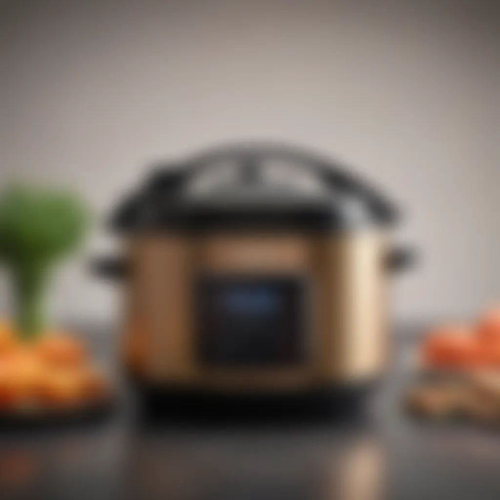 User-friendly slow cooker interface demonstrating simplicity and efficiency