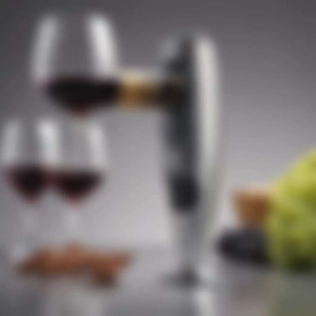 Elegant design of the Brookstone Compact Wine Opener