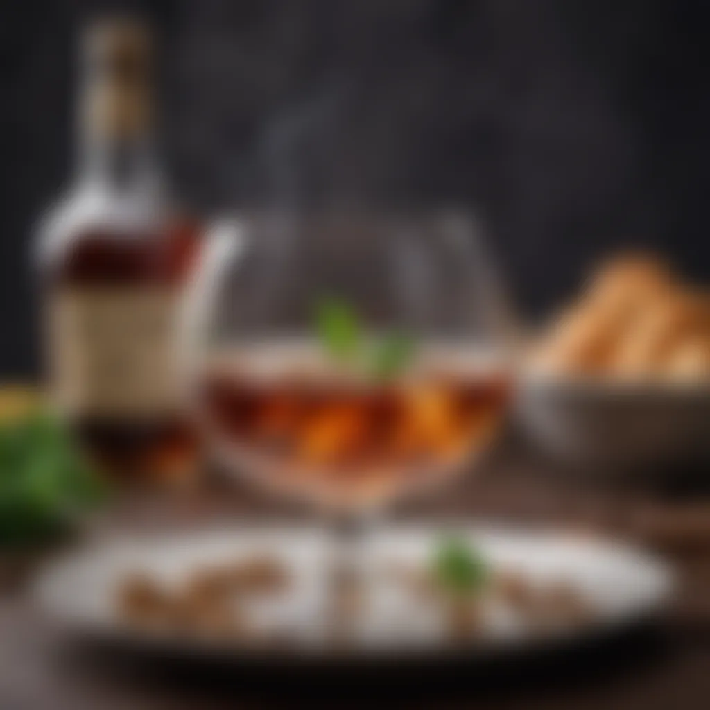 Culinary applications of cognac substitutes in a dish