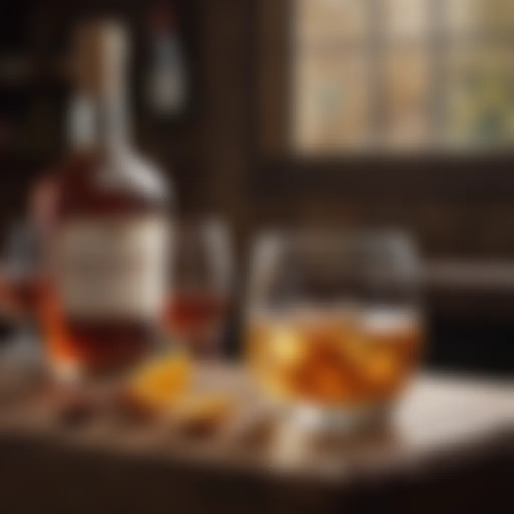 Non-Alcoholic Cognac Substitutes A serene setting with non-alcoholic drink options