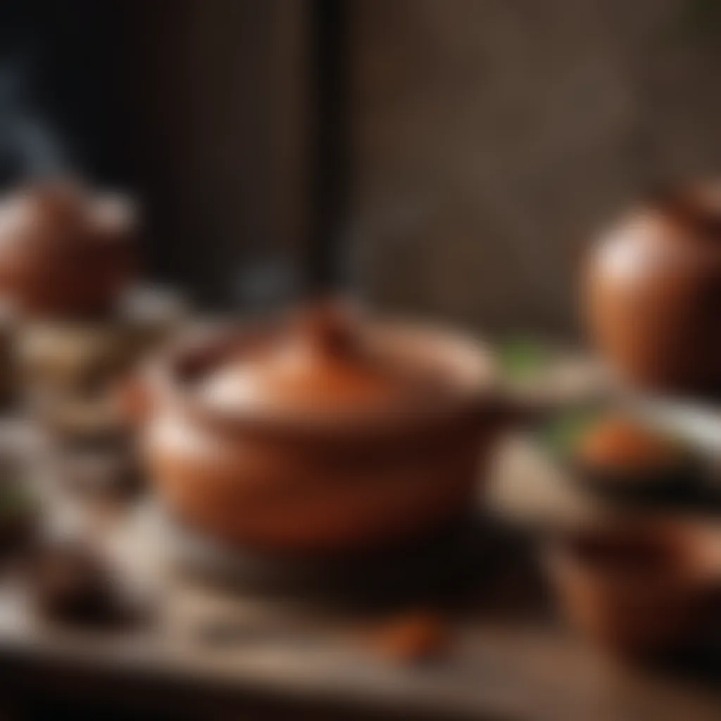 Elegance of Clay Pot Cooking in Chinese Culinary Arts Exquisite Chinese clay pot cooking technique