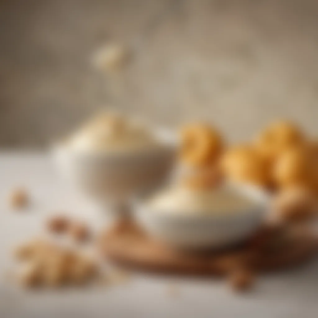 Cashew Cream: A Dairy-Free Delight A vibrant bowl of cashew cream highlighting its smooth consistency