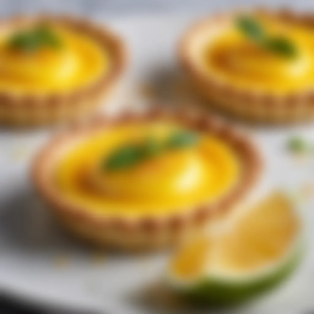 Egg Custard Tartlet with Citrus Zest