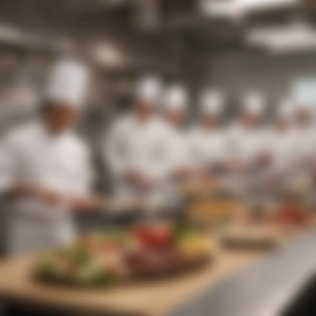 Engaging Culinary Classroom Environment An engaging classroom setting with enthusiastic learners
