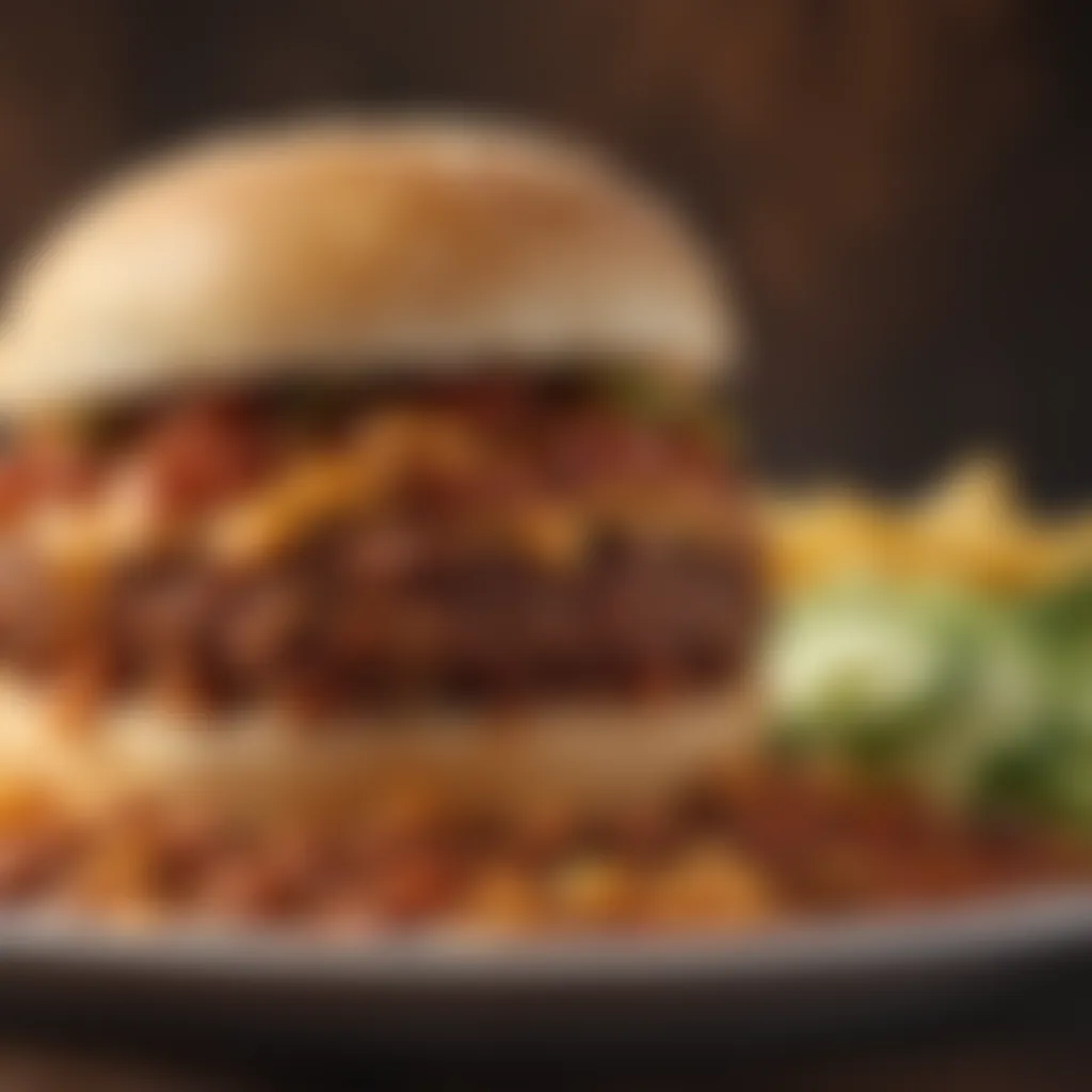 Spicy Bean Fusion Mouthwatering hamburger and bean crockpot chili