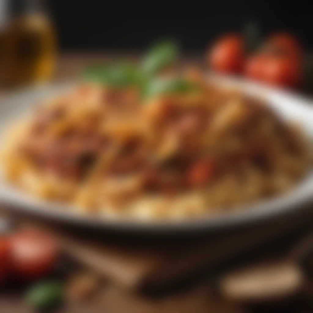 Pasta Perfection Flavorful hamburger and pasta crockpot casserole