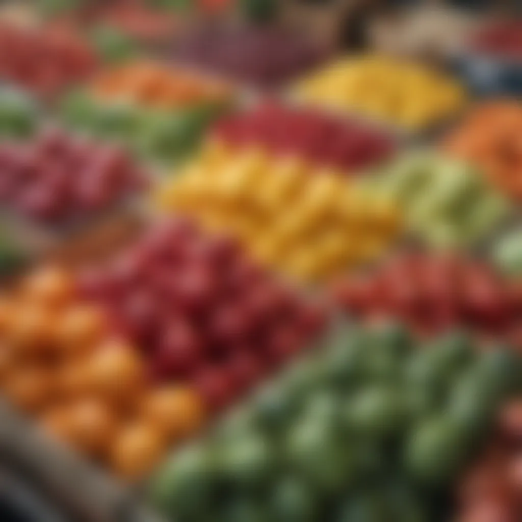 An inviting farmer's market showcasing seasonal produce.