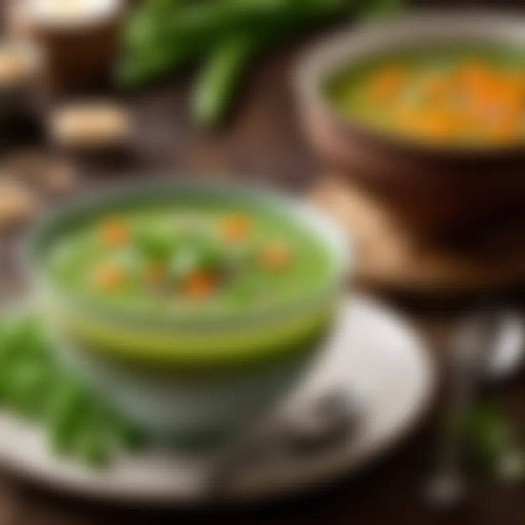 Elevated Sweet Pea Soup