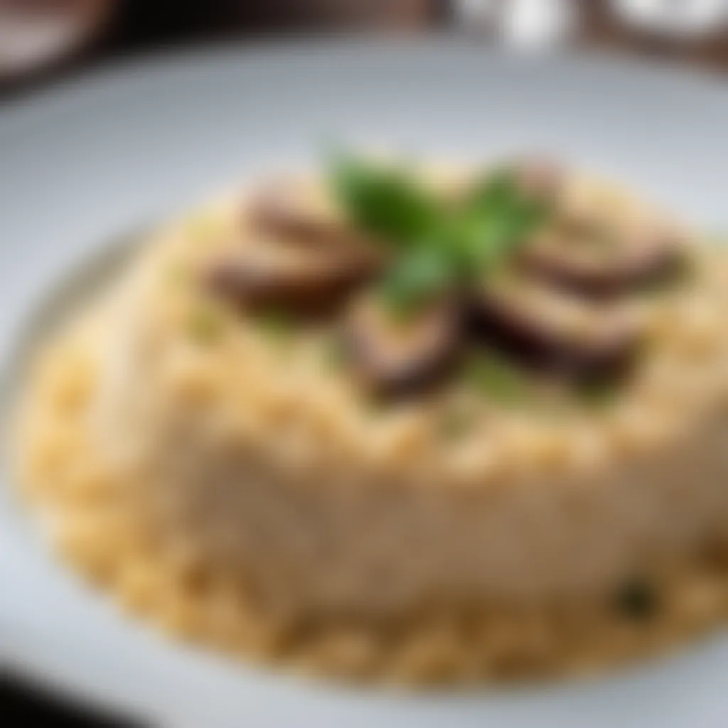 Elegant adlay risotto dish