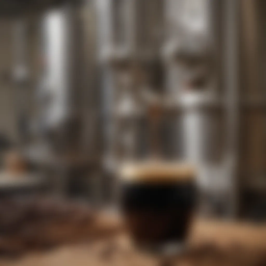 Crafting porters and stouts in a brewery