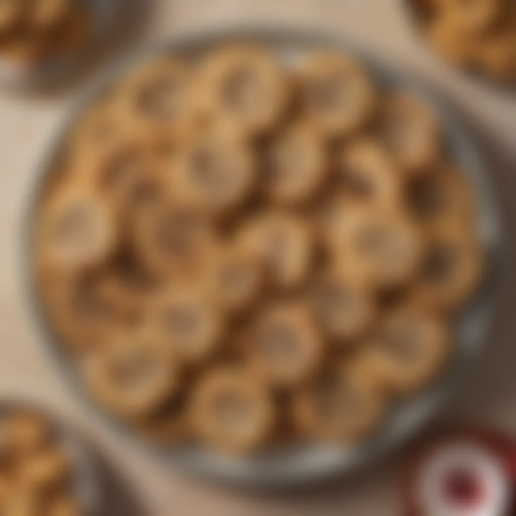 A collection of assorted cookies on a decorative platter