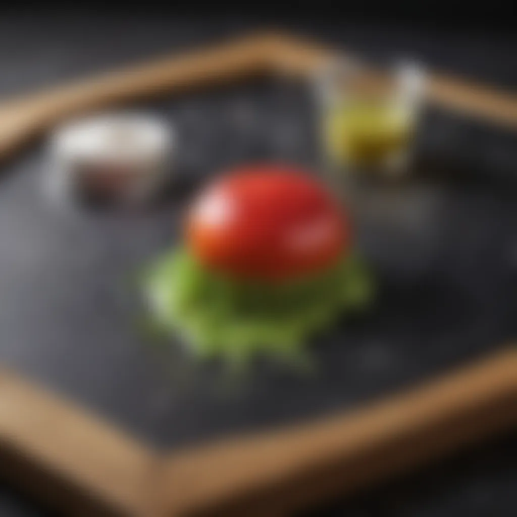 Scientific Insights into Edible Slime A chalkboard illustrating the science behind the creation of edible slime.