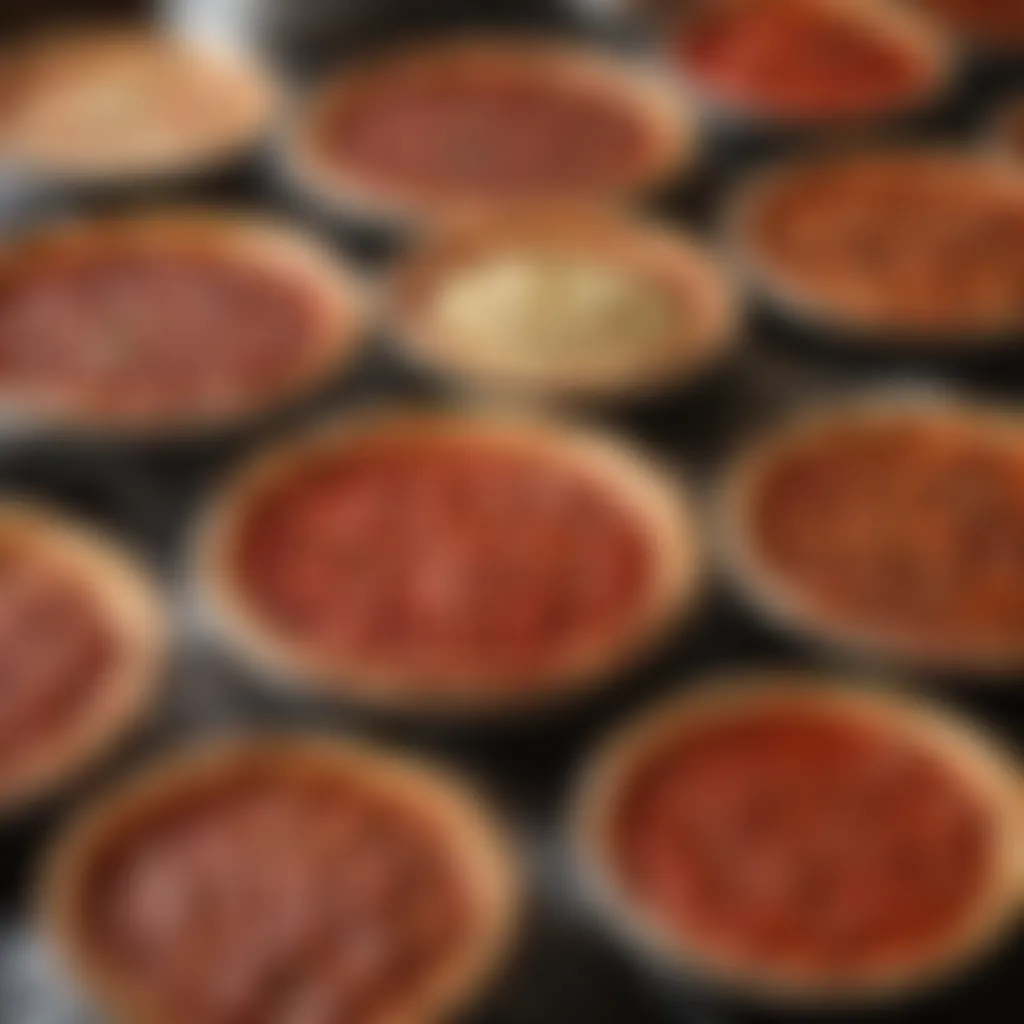 Various materials used in Chicago deep-dish pizza pans