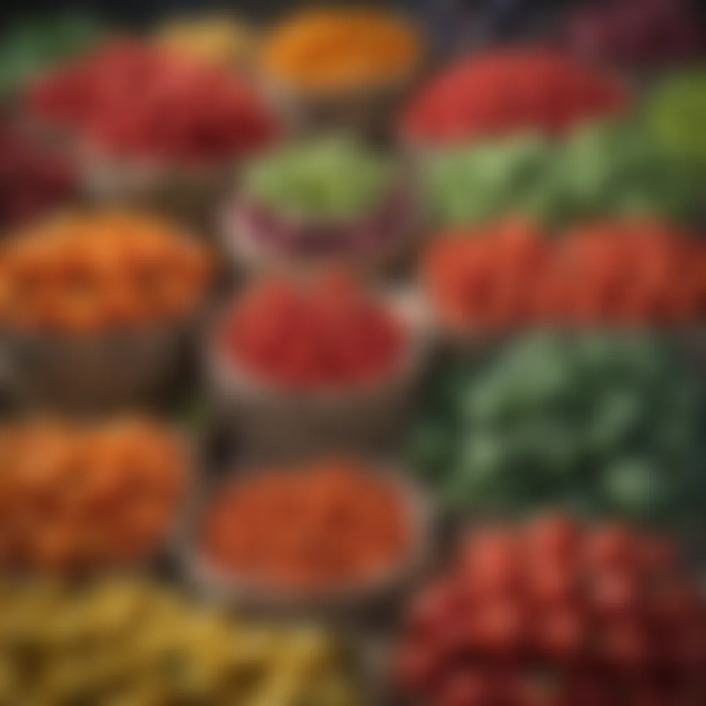 Colorful Market Vegetables