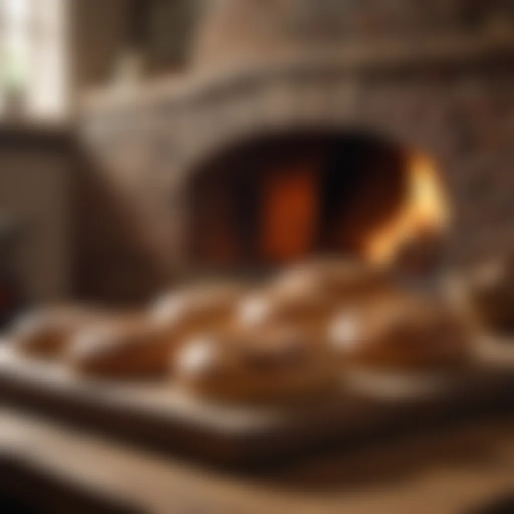 Baking Homemade Breads in Traditional Brick Oven