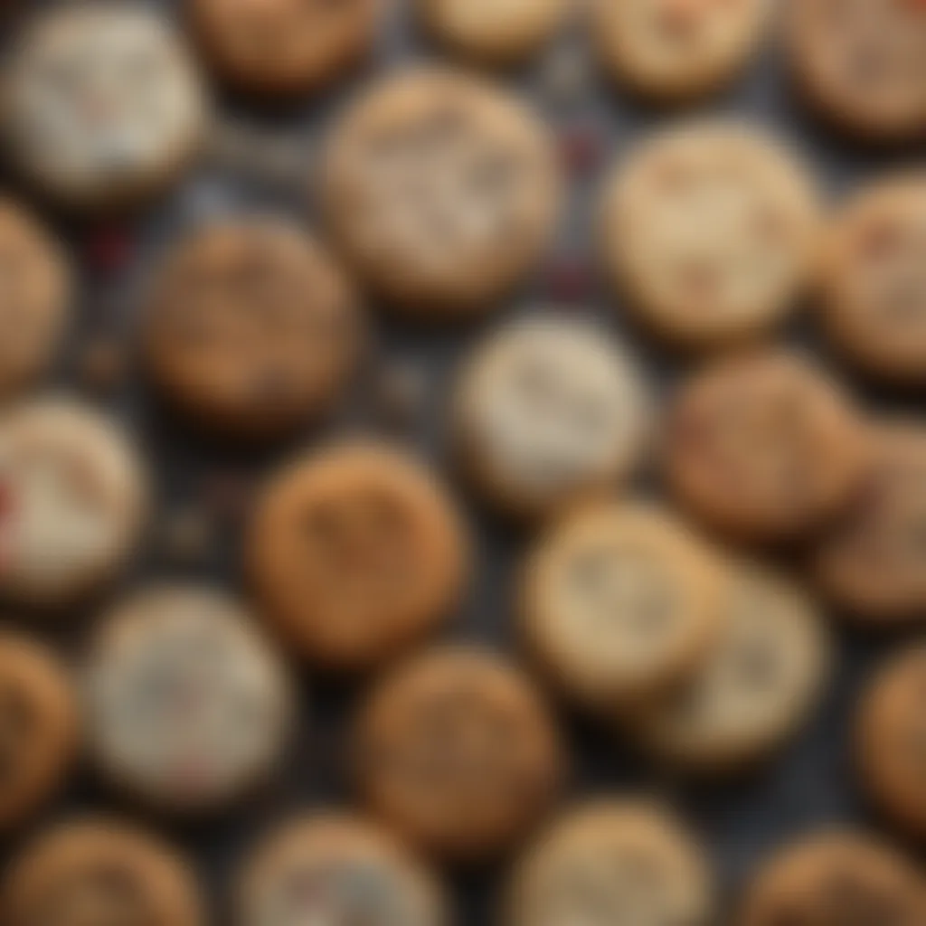 Assorted Levain frozen cookies on a platter