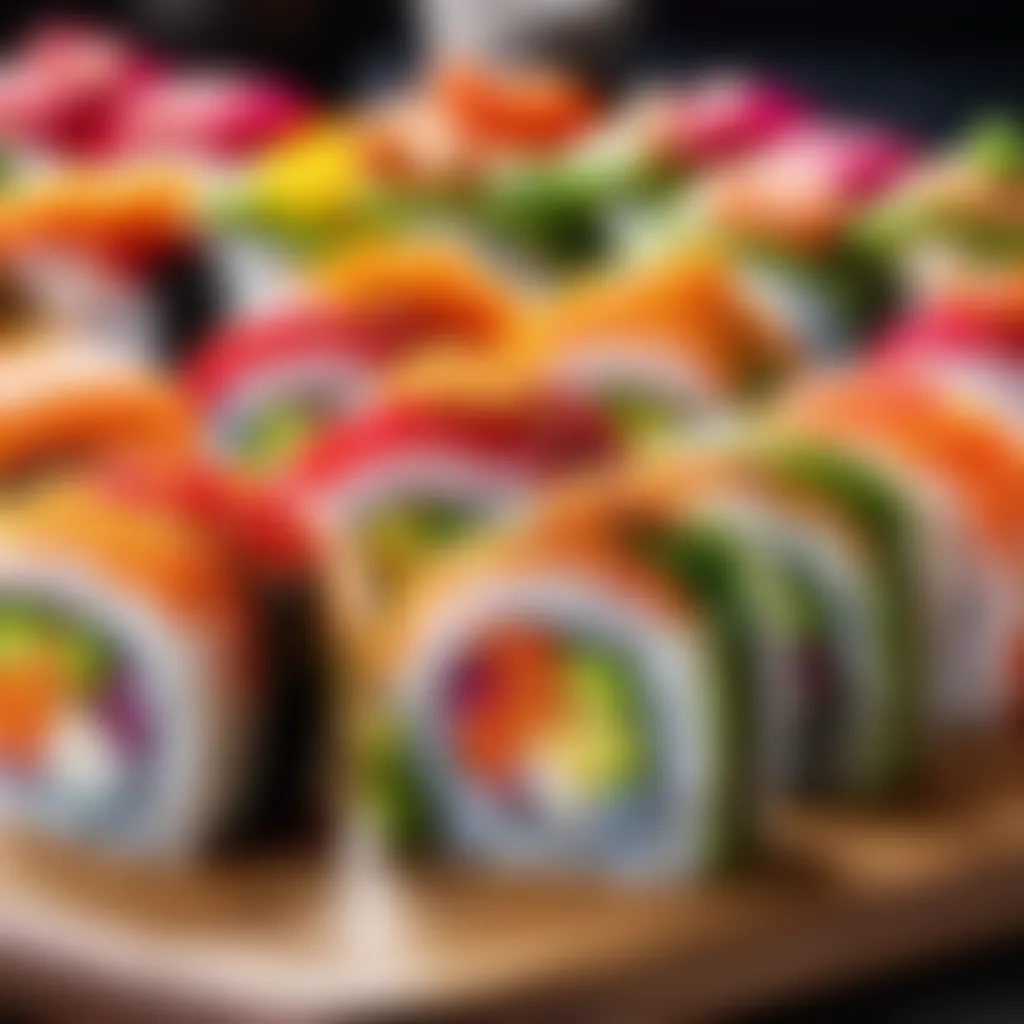 Rainbow Sushi Rolls