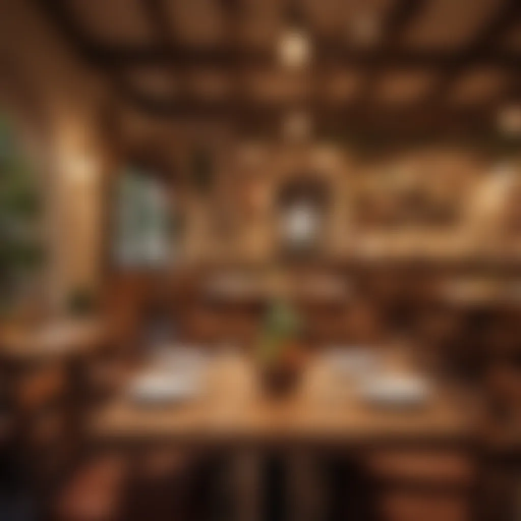 Interior ambiance of Olive Garden, reflecting warmth and comfort