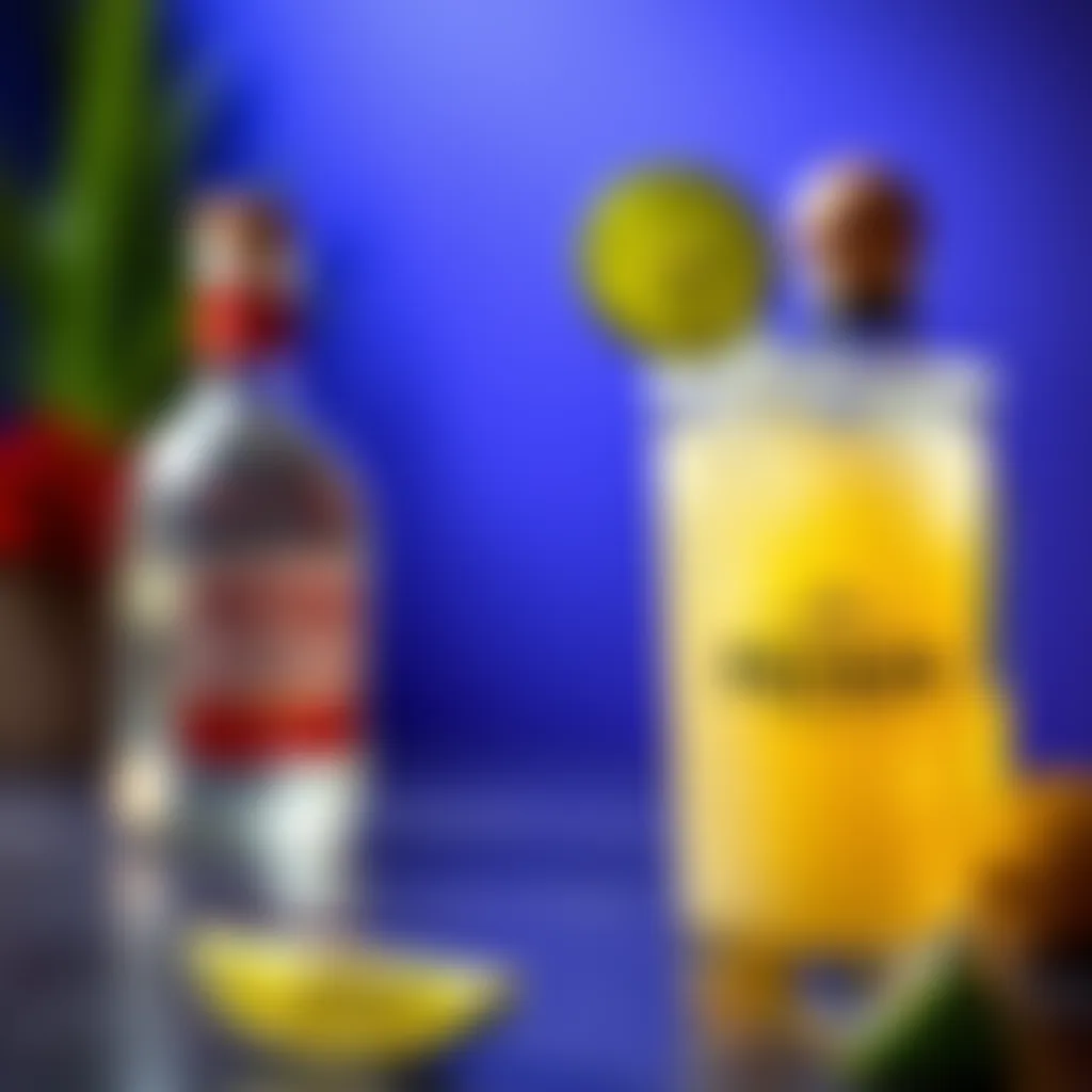 A vibrant glass of margarita garnished with lime and salt rim
