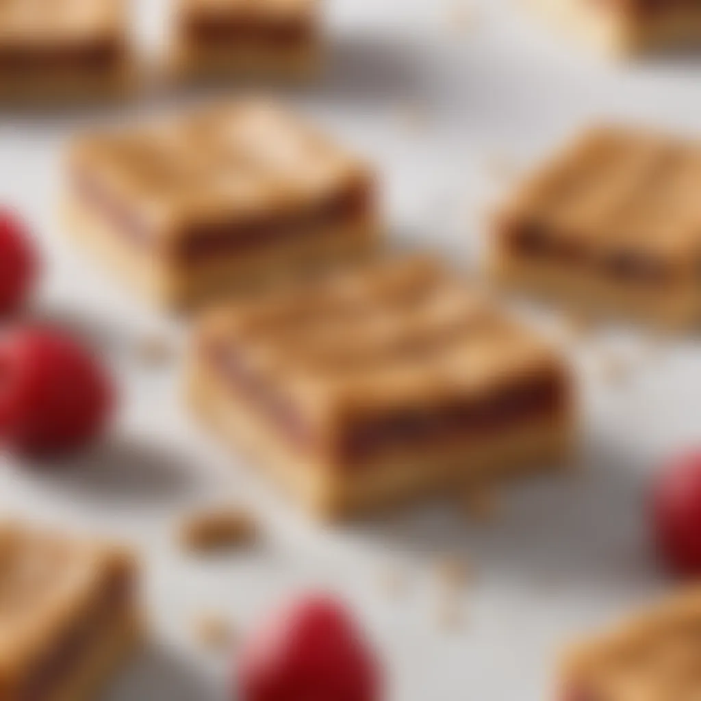 Creative variations of peanut butter and jelly bars