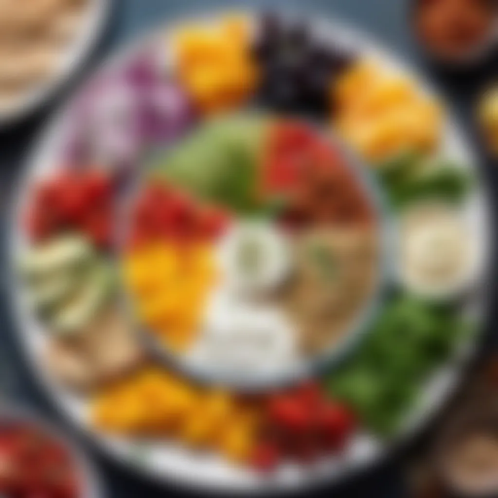 Colorful Greek Mezze Platter