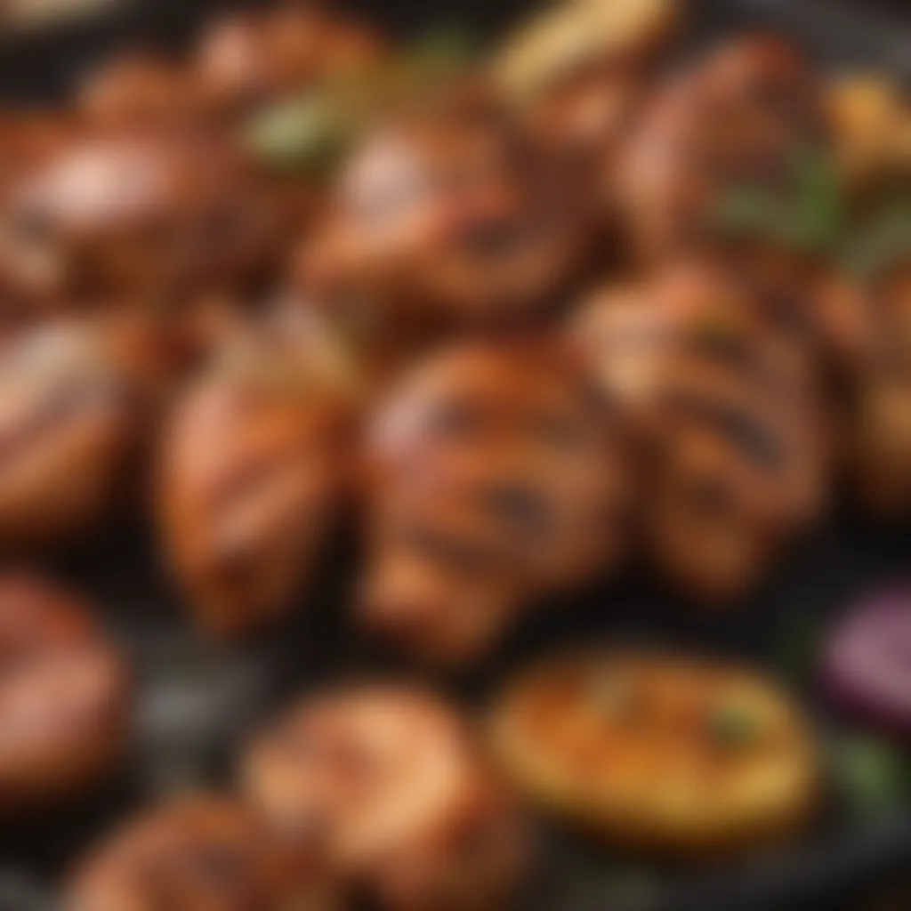 Marinated Tandoori Chicken Grill Tandoori chicken grill marinated in traditional spices