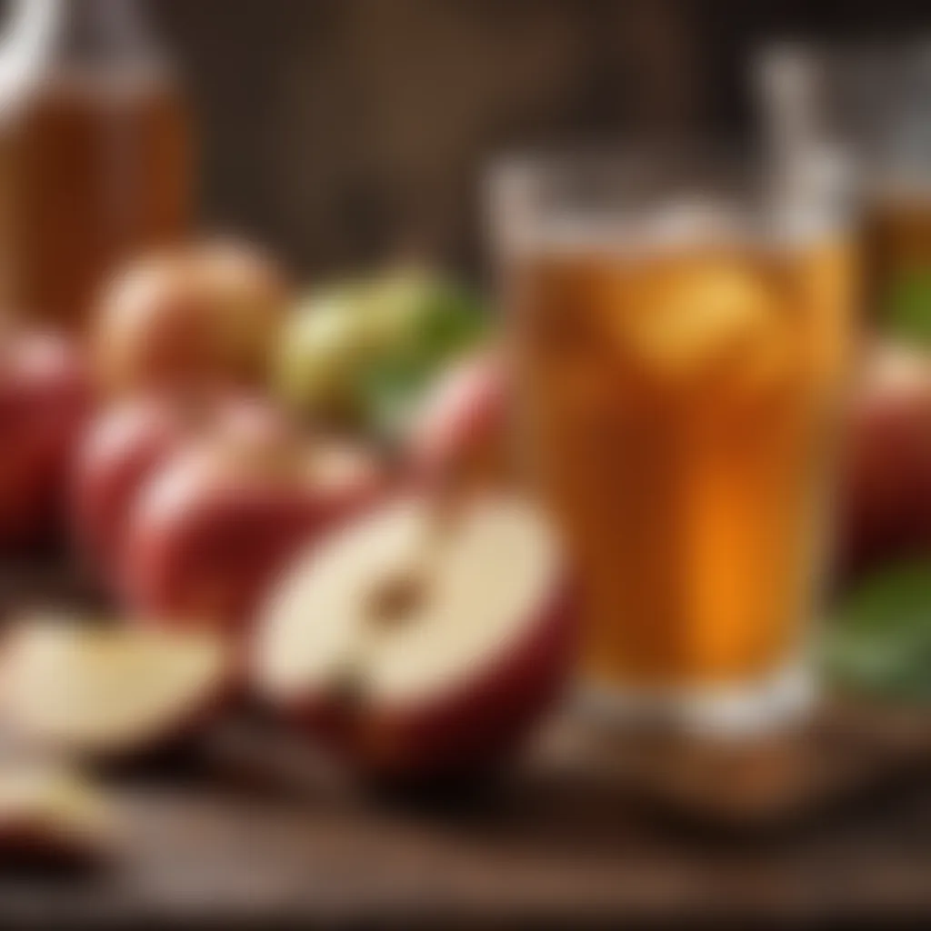 Detailed infographic on the benefits of apple cider for skin health