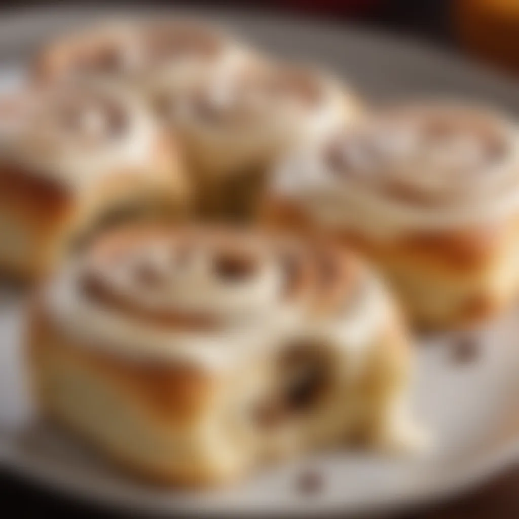 Decadent cinnamon rolls with cream cheese frosting