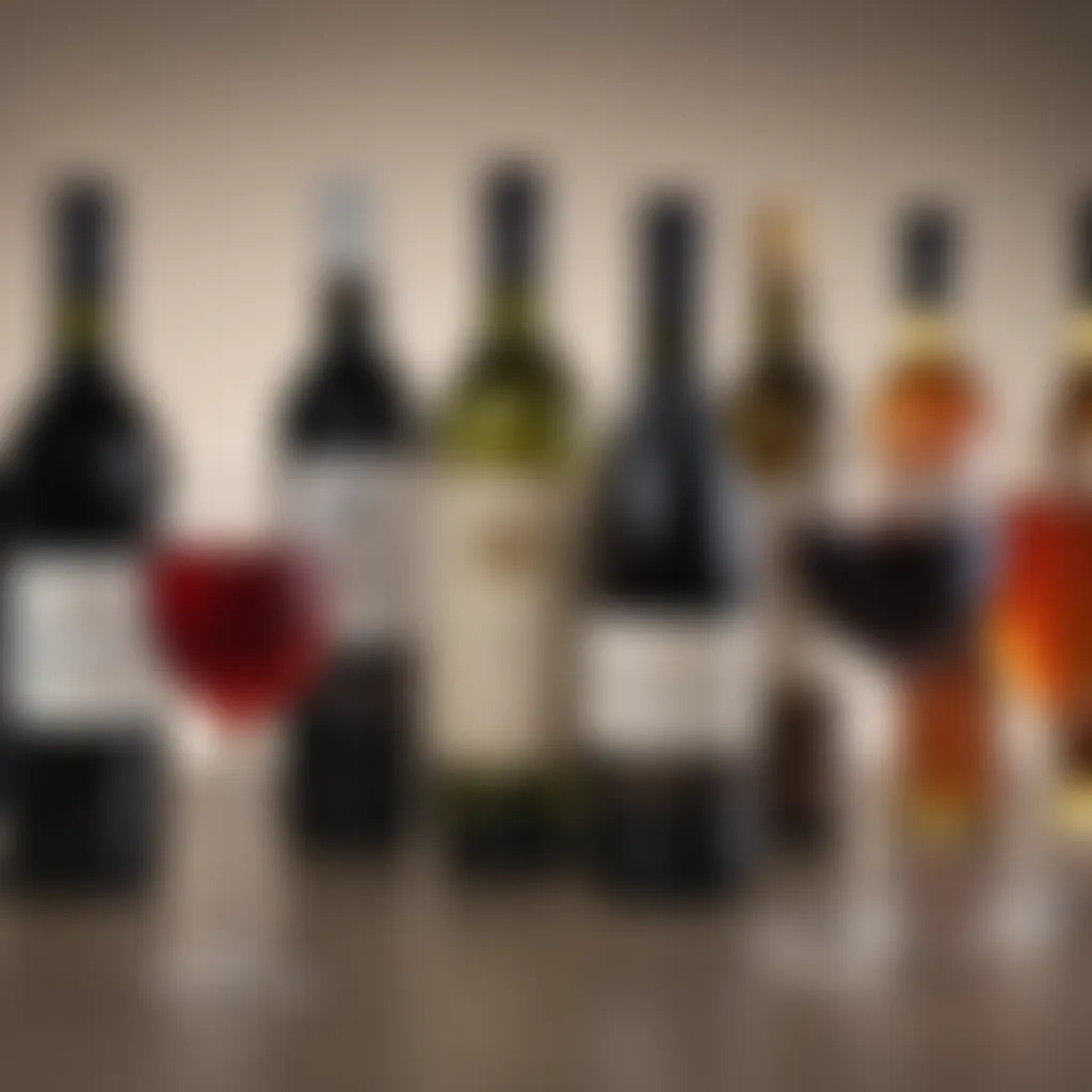 A selection of premium non-alcoholic wines showcased in elegant glassware