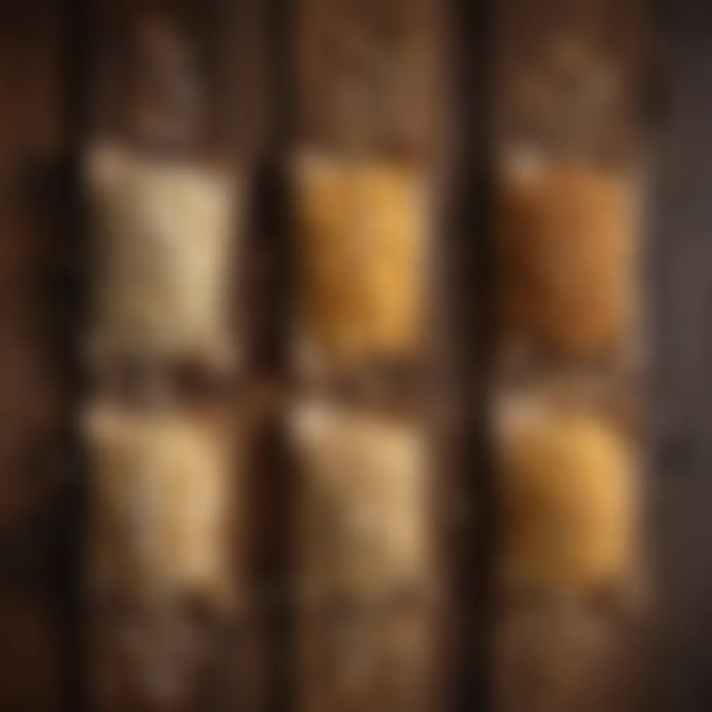 An assortment of top organic popcorn brands displayed on a rustic wooden table