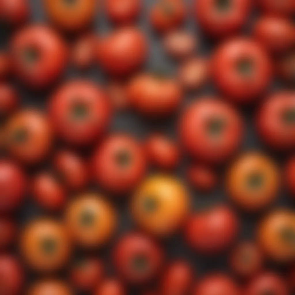 Fresh tomatoes showcasing their vibrant colors and textures