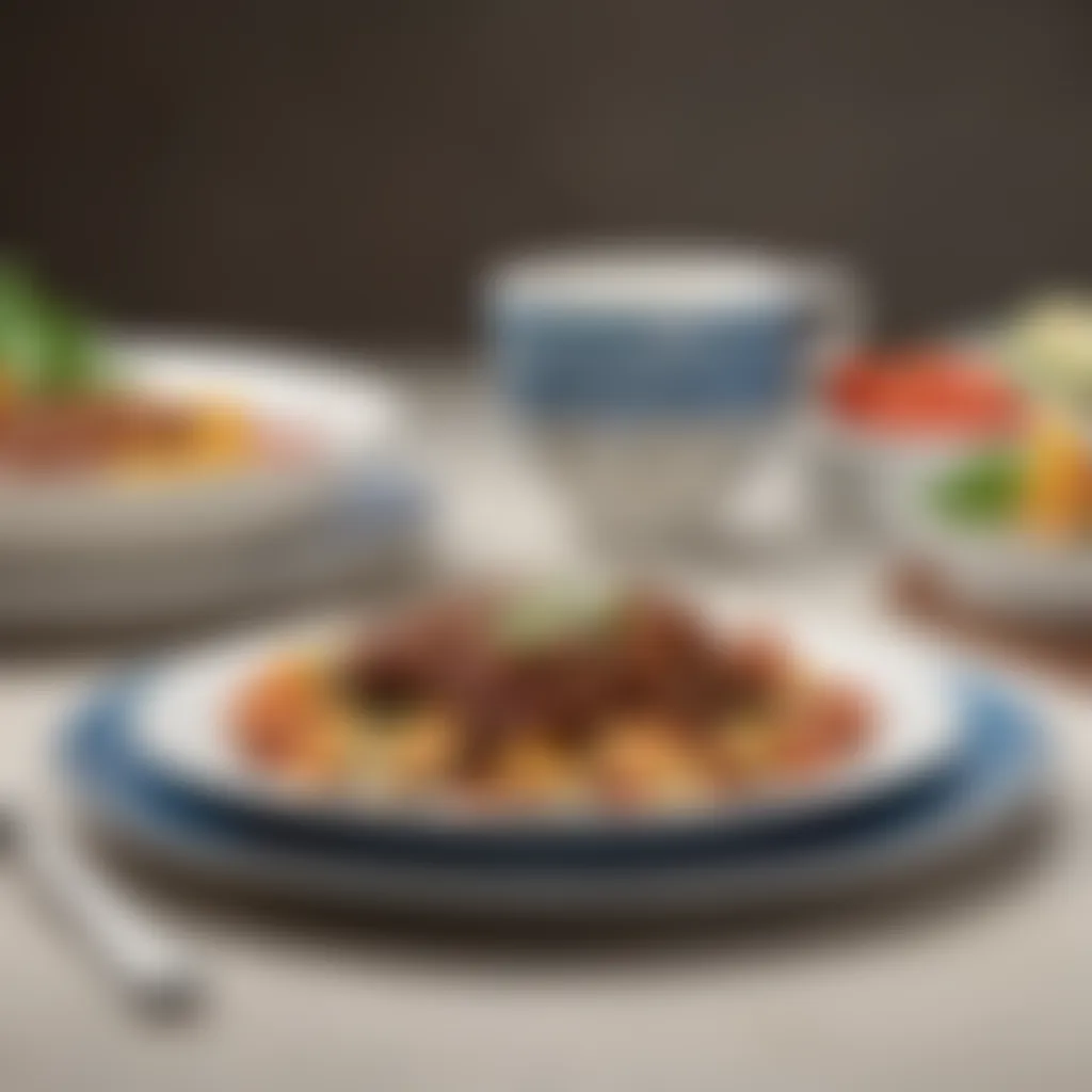 Market Trends in Dinnerware Preferences A visual representation of market trends in dinnerware preferences over the years.