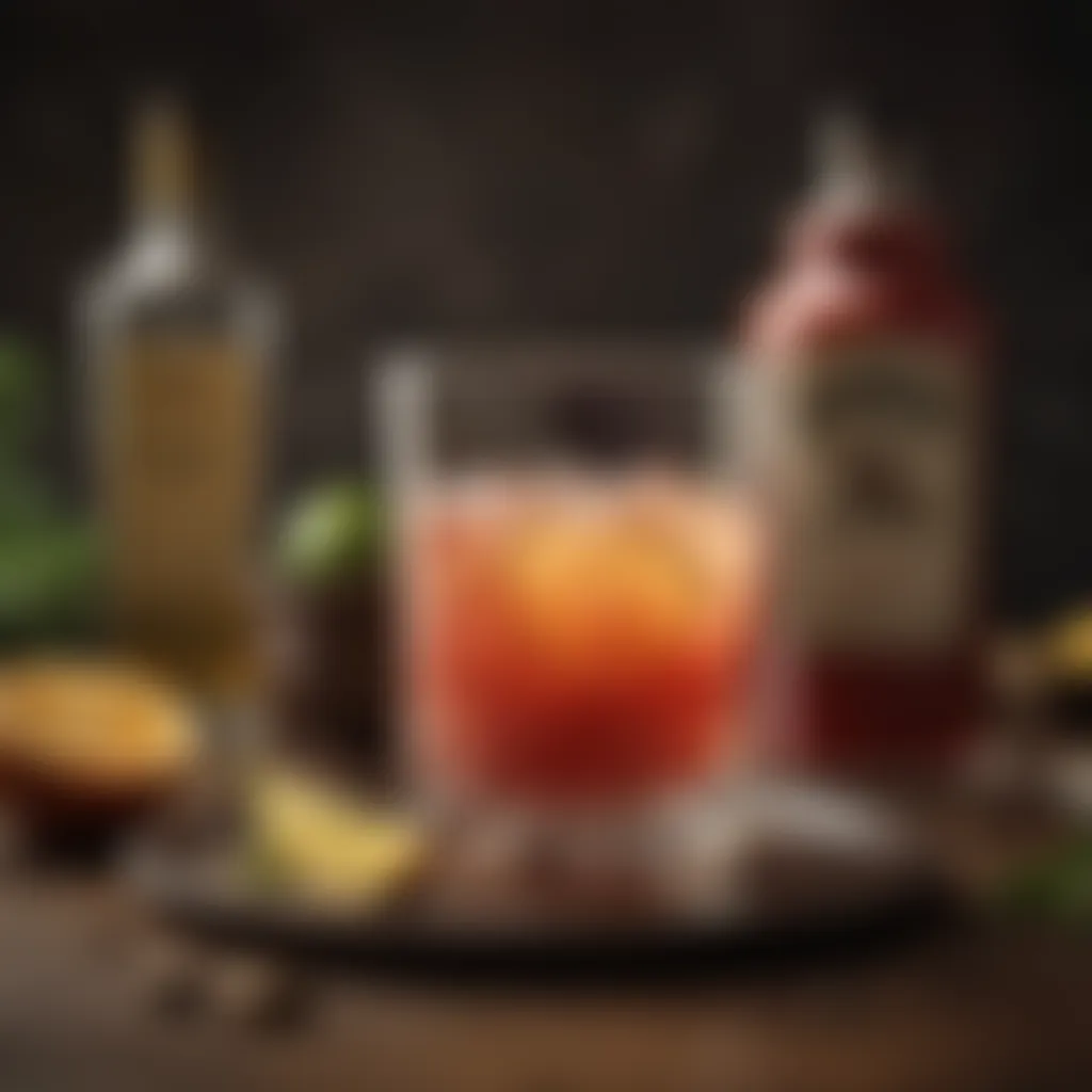 A historical depiction of the origins of rum punch, showcasing traditional recipes.