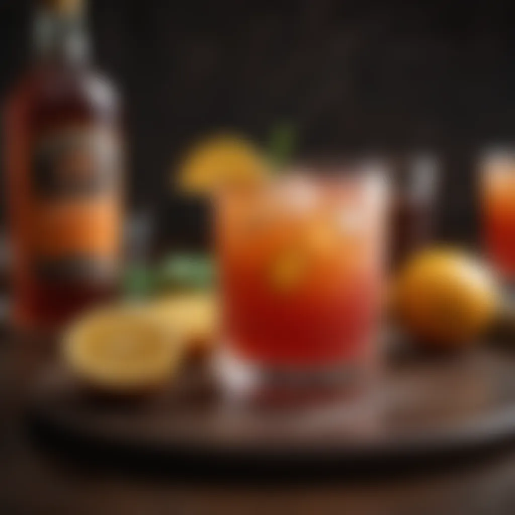 A modern twist on a classic rum punch recipe with innovative ingredients.