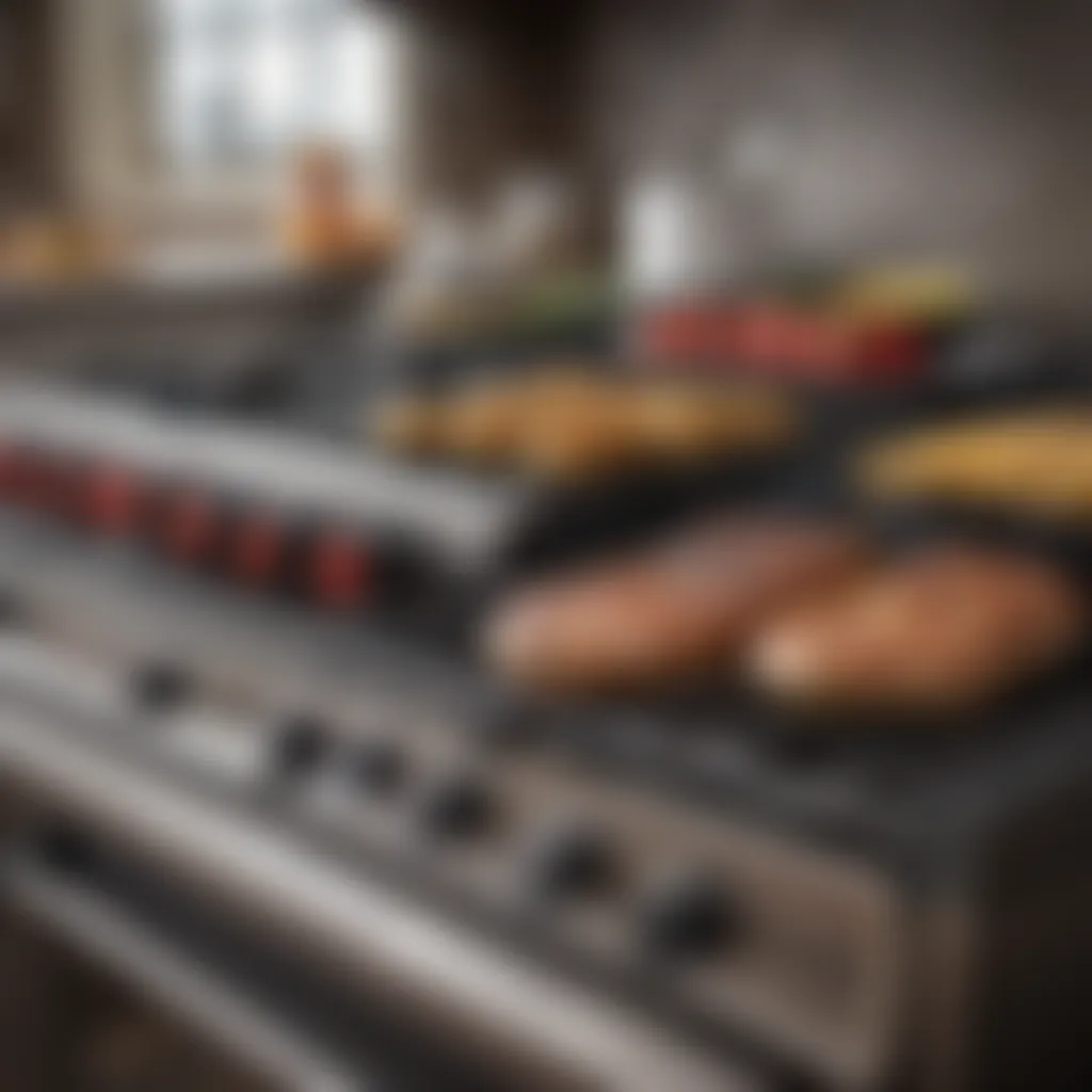 An array of different types of kitchen grill stoves displayed.