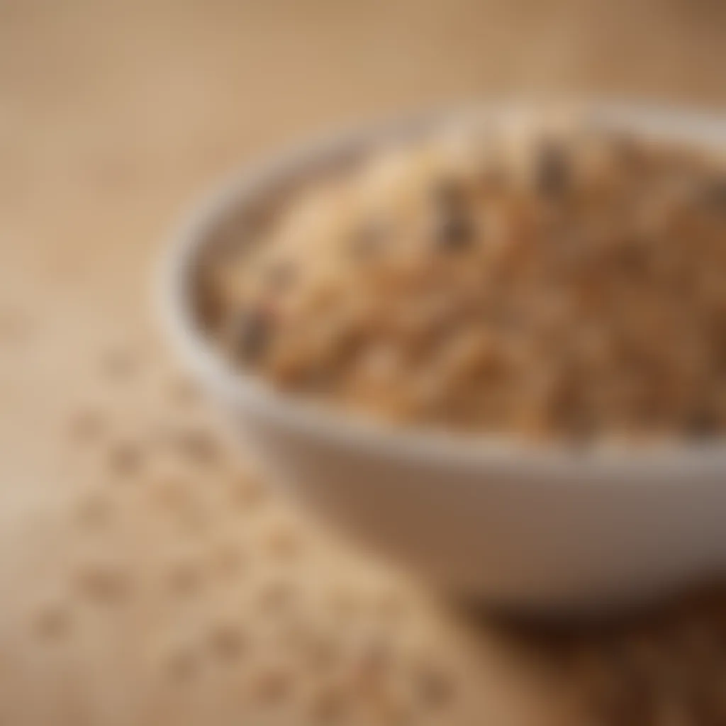 A bowl filled with whole grains like quinoa and brown rice, emphasizing their wholesome nature.