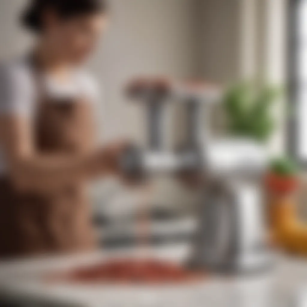 Maintenance Tips for Meat Grinder Attachment Hand cleaning the meat grinder attachment to ensure proper maintenance