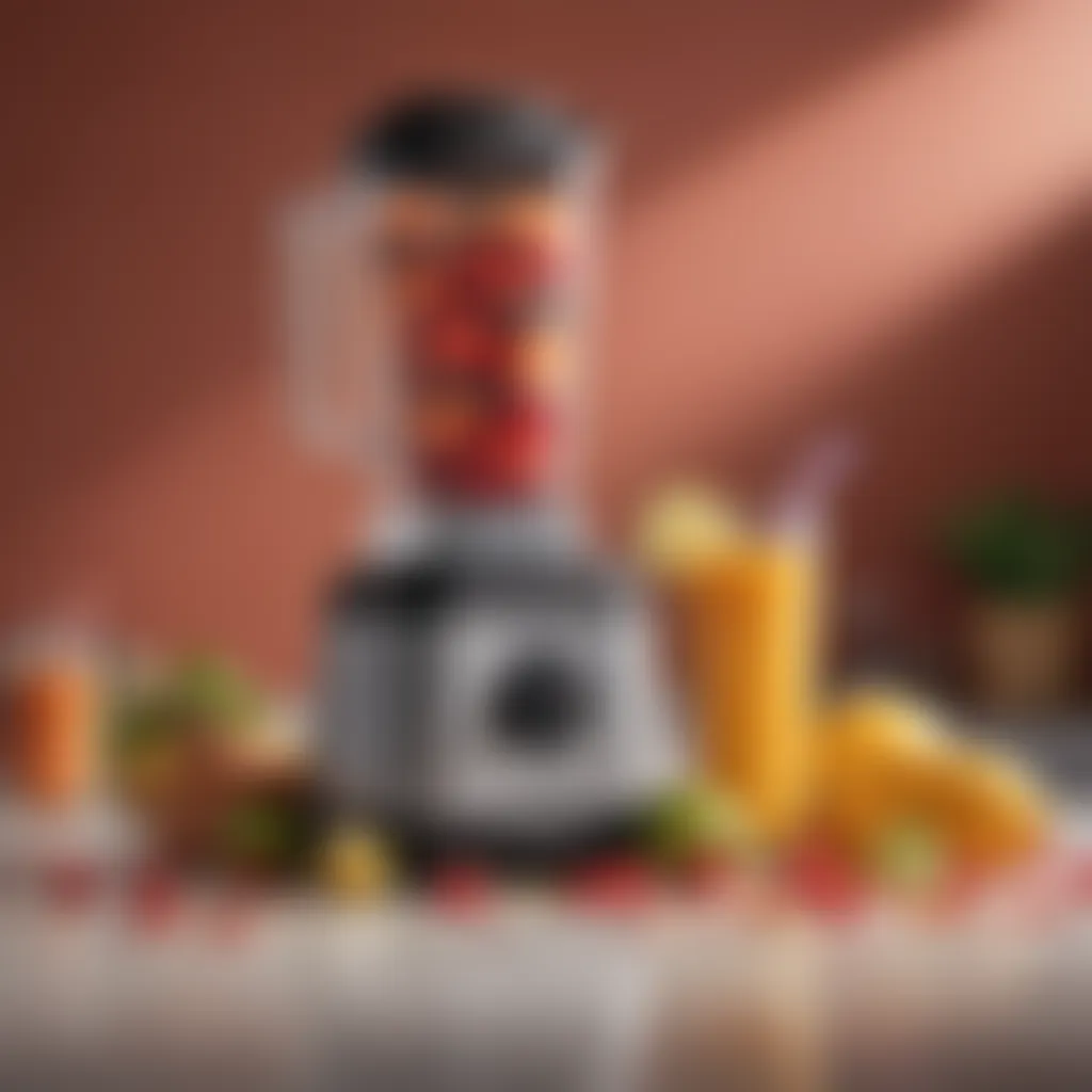 Innovative Design of Large Capacity Blenders A sleek large capacity blender showcasing advanced technology