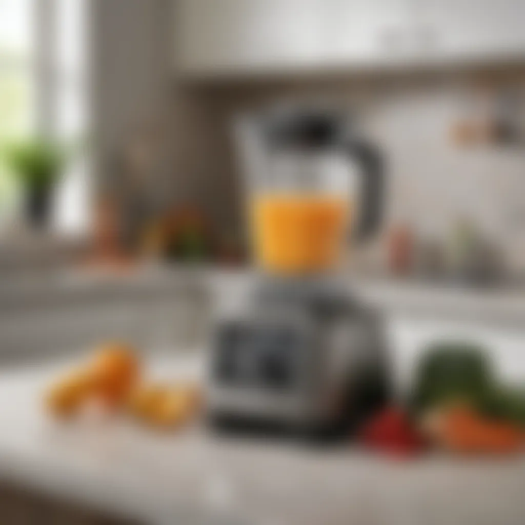 Maintenance Tips for Prolonging Blender Life A well-maintained large capacity blender on a kitchen countertop