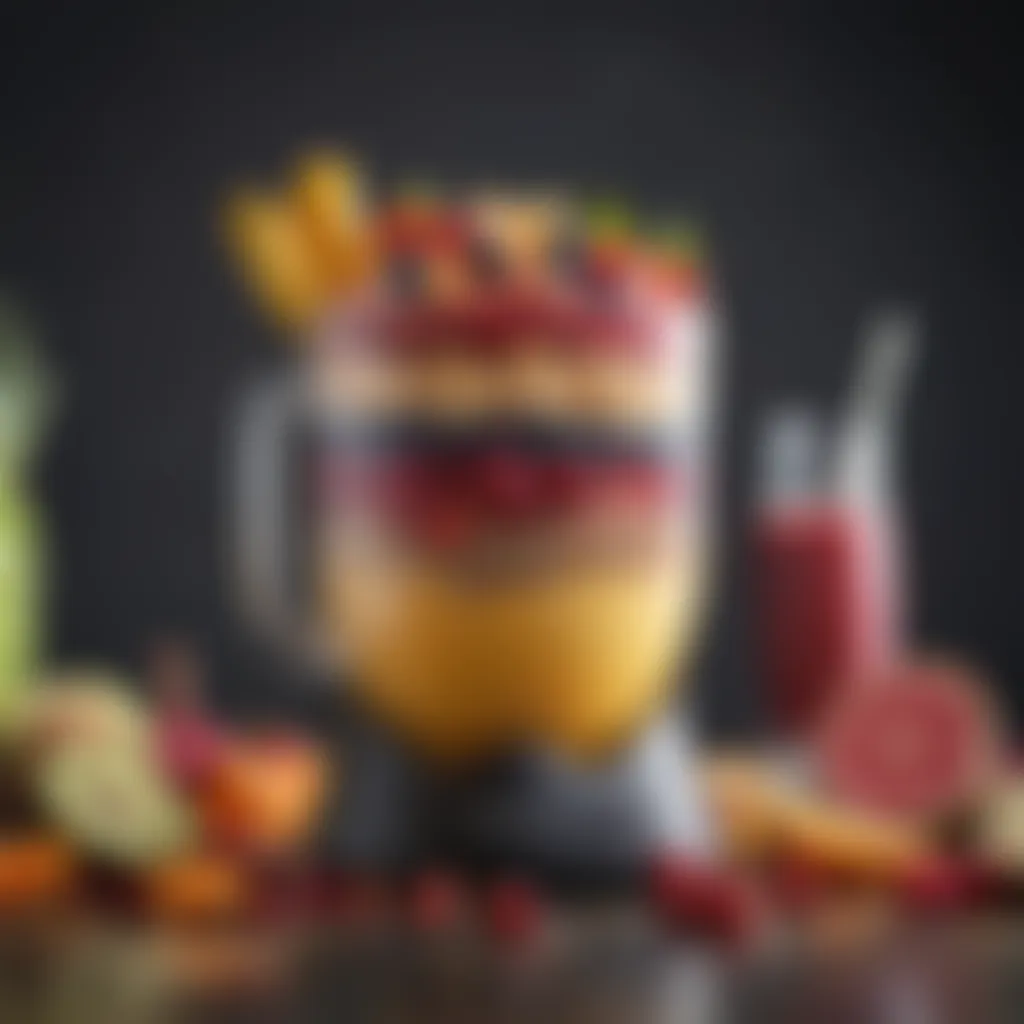 Creative Culinary Applications of Large Capacity Blenders A vibrant smoothie bowl made with a large capacity blender