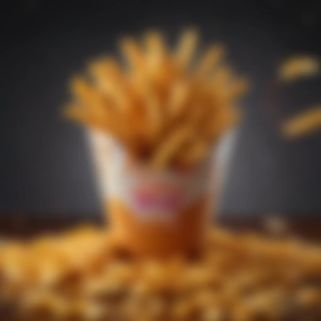 A creative marketing campaign highlighting nacho fries