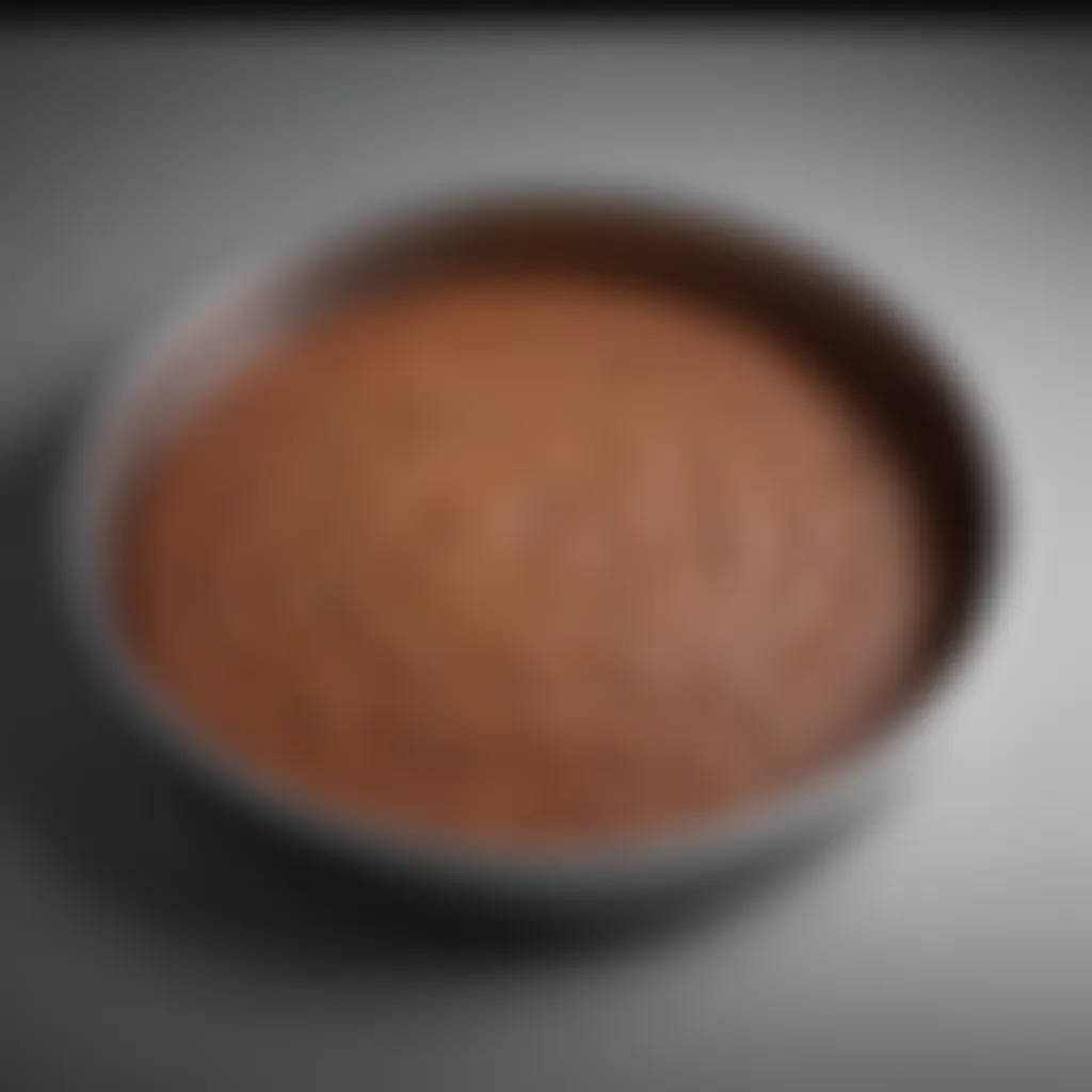 Detailed view of a round cake pan showcasing its dimensions and design