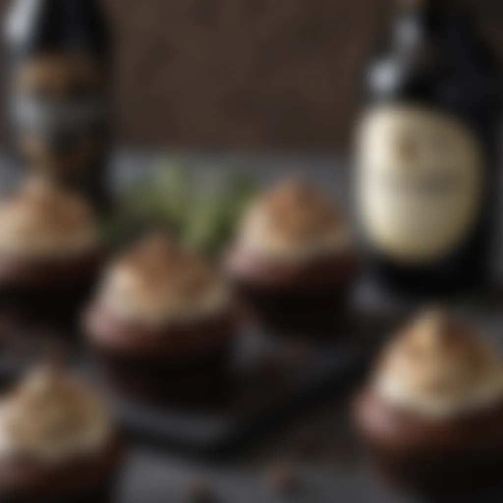 A close-up of the ingredients used in baking Guinness cupcakes