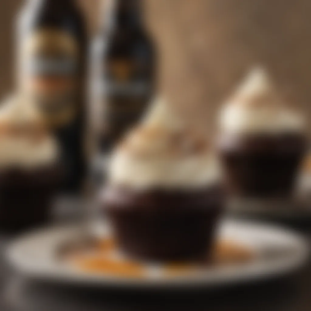 Rich and decadent Guinness cupcakes with a creamy frosting