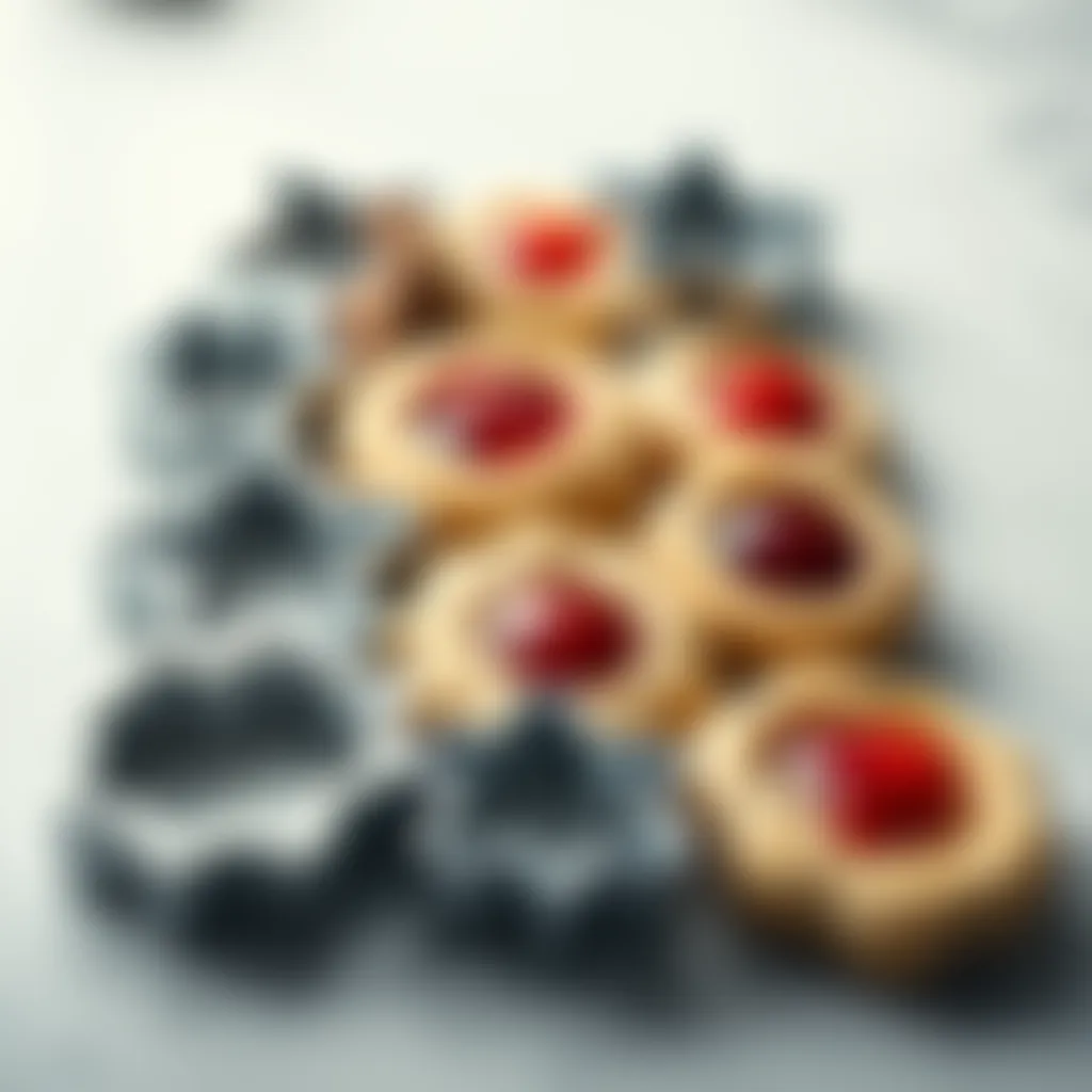 An array of unique thumbprint cookie cutters