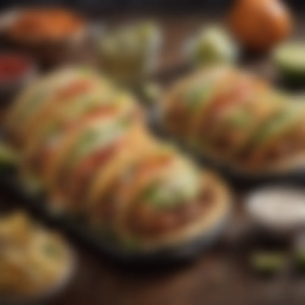 Creative Styles of Tijuana Flats Tacos Various taco styles, highlighting the creativity in Tijuana Flats offerings