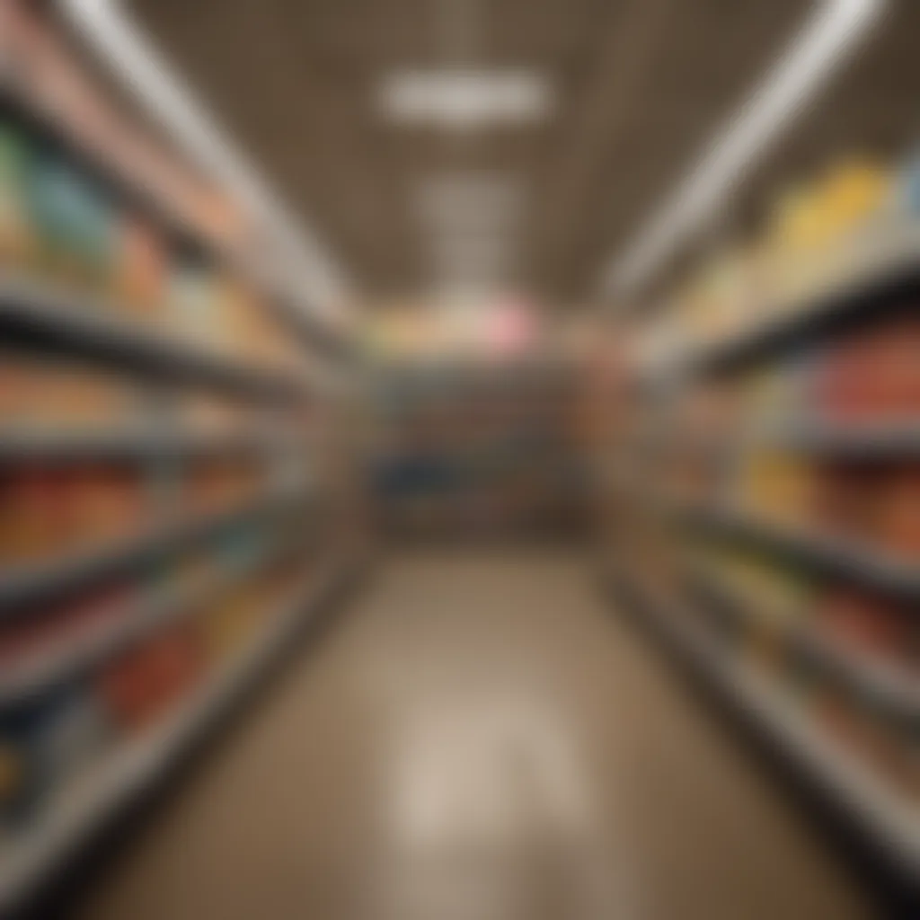 An organized aisle showcasing diverse products