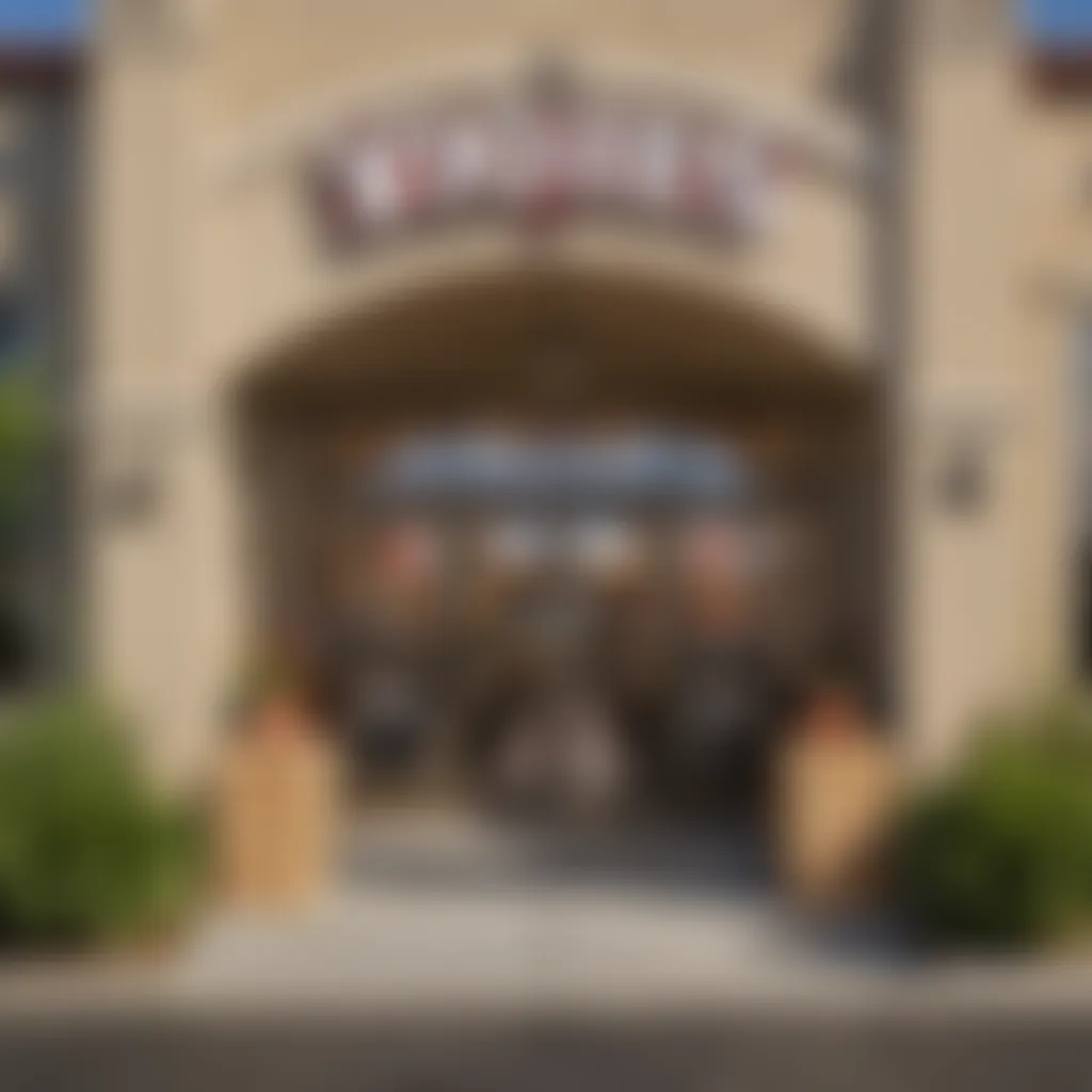 A welcoming entrance of a Vons Market